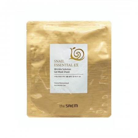 Антивозрастная маска для лица с муцином улитки (Snail essential EX wrinkle) The Saem | Зэ Саем 28г-1
