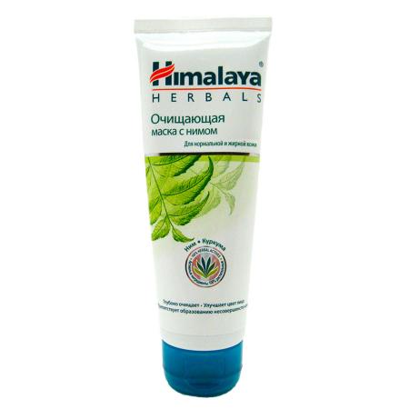 Очищающая маска для жирной кожи с нимом (face mask) Himalaya | Хималая 75мл-1