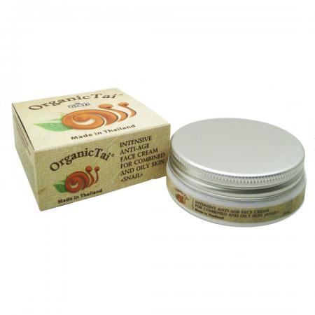 Антивозрастной крем для жирной и комбинированной кожи с муцином улитки (anti age cream) Organic Tai | Органик Тай 50мл-1