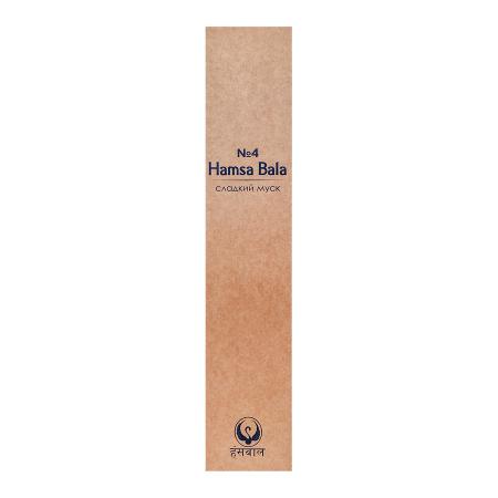 Благовоние №4 Сладкий муск (Sweet musk incense sticks) Hamsa Bala | Хамса Бала 9шт-1