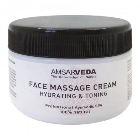 Массажный крем для лица с увлажняющим и тонизирующим эффектом (massage face cream) Amsarveda | Амсарведа 200г-1