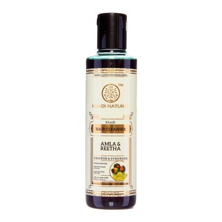 Шампунь для волос c амлой и мыльным орехом (shampoo) Khadi Natural | Кади Нэчерал 210мл-1