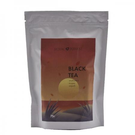 Черный чай с ягодами годжи, клубникой и кэробом (black tea) Royal Forest | Роял Форест 75г-1