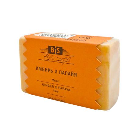 Аюрведическое мыло Имбирь и Папайя (ayurvedic soap) Bliss Style | Блисс Стайл 100г-1