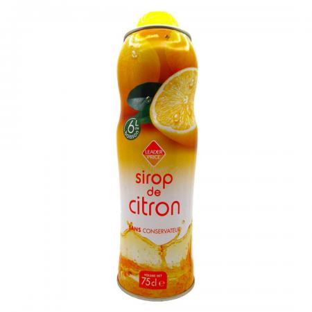 Лимонный сироп (limon syrup) Leader Price | Лидер Прайс 750мл-1