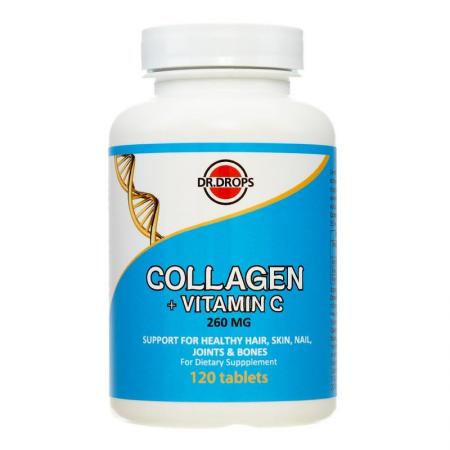 Коллаген с витамином С в таблетках (collagen) Dr.Drops | Доктор Дропс 120таб-1