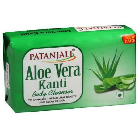 Аюрведическое мыло с Алое Вера Канти (ayurvedic soap) Patanjali | Патанджали 75г-1