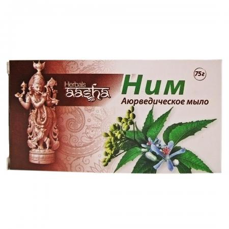 Аюрведическое мыло Ним (ayurvedic soap) Aasha | Ааша 75г-1