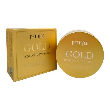 Гидрогелевые патчи для глаз с золотом и муцином улитки (Gold hydrogel eye patch) Petitfee | Петитфи 60шт-1