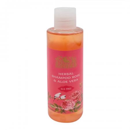 Шампунь для волос с алоэ вера и розой (shampoo with aloe vera and rose) Indibird | Индибёрд 200мл-1