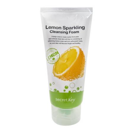 Пенка для умывания с экстрактом лимона | Lemon Sparkling Cleansing Foam Secret Key 120мл-1