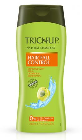 Восстанавливающий шампунь для волос с миндальным протеином (Trichup Natural Shampoo Hair Fall Control) Vasu | Васу 200мл-1