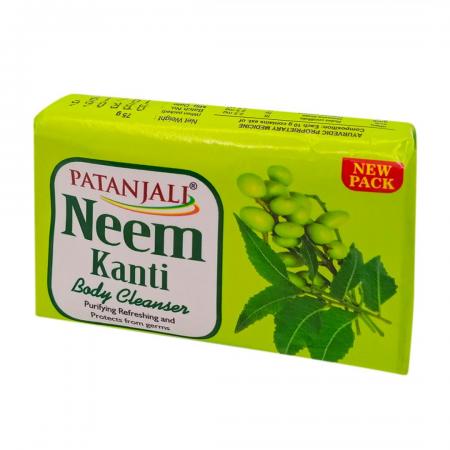 Аюрведическое мыло с нимом (ayurvedic soap) Patanjali | Патанджали 75г-1