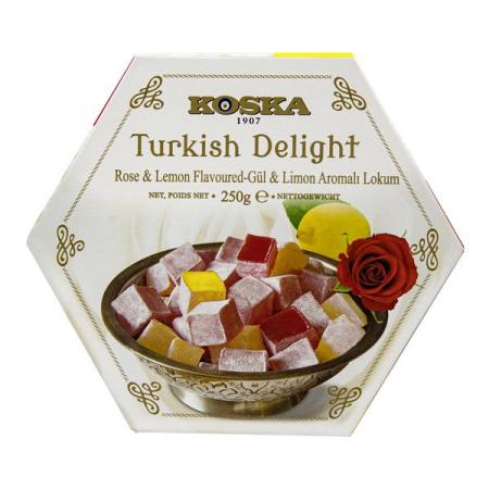 Рахат-лукум со вкусом розы и лимона (Turkish Delight) Koska | Коска 250г-1