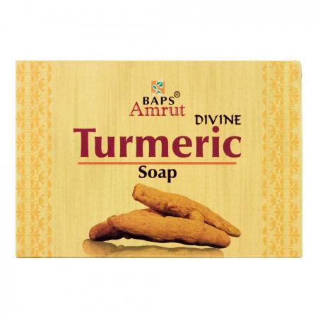 Дивине Куркума мыло (Divine Turmeric Soap) Baps Amrut | Бапс Амрут 100г-1