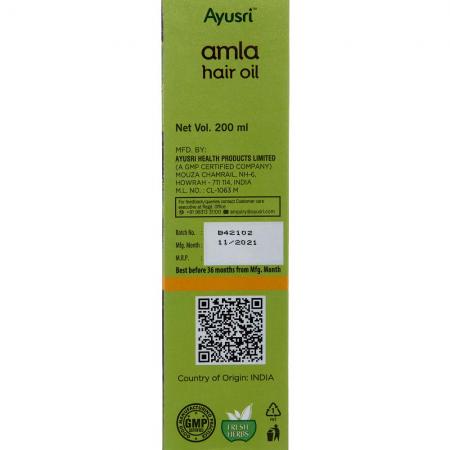 Масло для волос Амла Herbal Hair Oil Amla Ayusri | Аюсри 200 мл-3