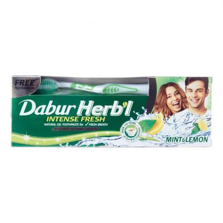 Dabur Toothpaste Gel Mint and Lemon Зубной освежающий гель (с мятой и лимоном)-1