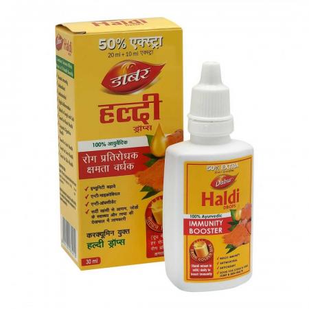 Усилитель иммунитета Халди Дропс (Haldi drops) Dabur | Дабур 30 мл-1