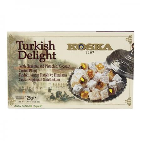 Рахат-лукум с фундуком, фисташками и кокосом (Turkish Delight) Koska | Коска 125г-1