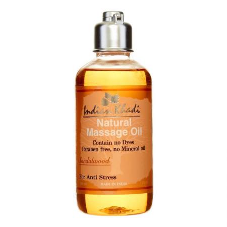 Массажное масло для тела с сандалом (massage oil) Indian Khadi | Индиан Кади 200мл-1