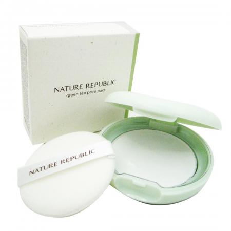 Компактная пудра для лица с экстрактом зеленого чая (compact powder) Nature Republic | Нэйча Репаблик 8,5г-1