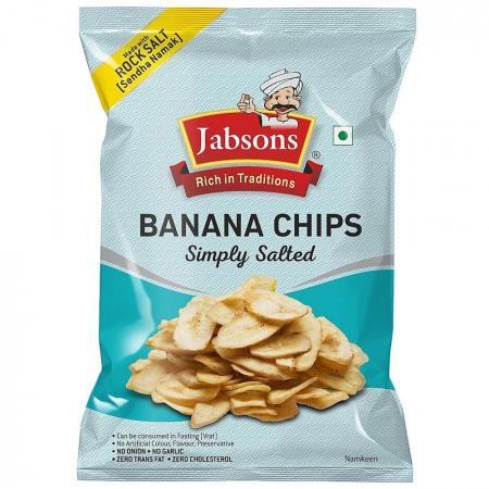 Банановые чипсы с солью Jabsons | Джабсонс 150г-1
