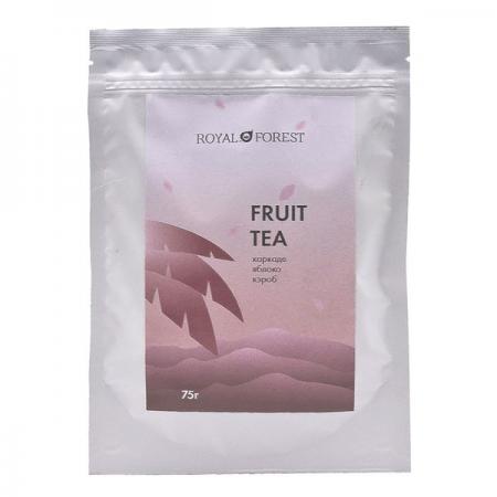 Фруктовый чай с кэробом, каркаде и яблоком (fruit tea) Royal Forest | Роял Форест 75г-1