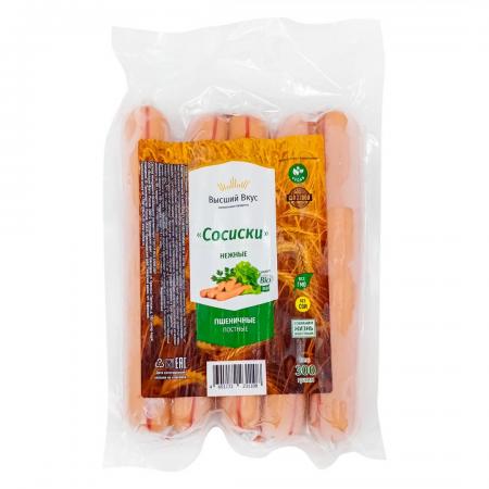 Вегетарианские сосиски Нежные (vegetarian sausages) Высший Вкус 300г-3