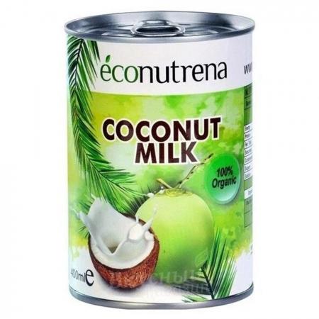 Кокосовое молоко, жирность 17%, ж/б ORGANIC | Econutrena 400мл-1