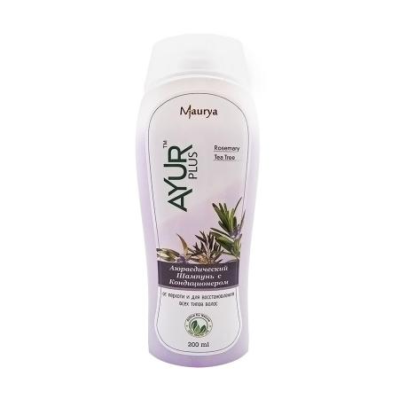Шампунь для волос Чайное дерево и масло розмарина (shampoo) Ayur Plus | Аюр Плюс 200мл-1