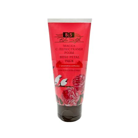 Маска для лица с лепестками розы (face mask) Bliss Style | Блисс Стайл 50г-1