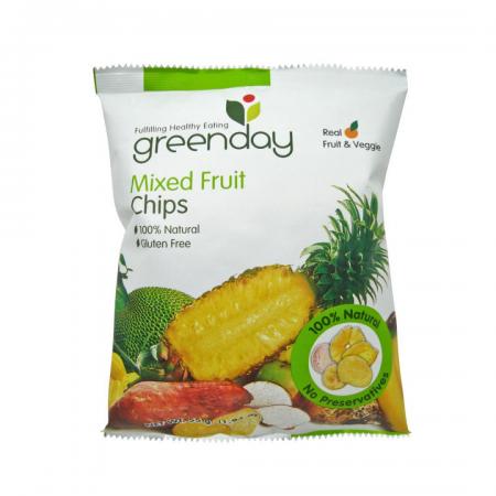 Фруктовые чипсы смесь (fruit mix chips) GreenDay | ГринДэй 55г-1