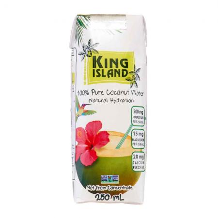 Кокосовая вода без сахара (coconut water) King Island | Кинг Айлэнд 250мл-1