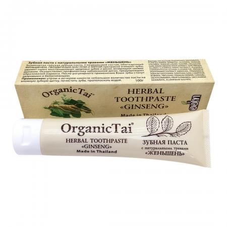 Зубная паста с женьшенем (toothpaste) Organic Tai | Органик Тай 100г-1