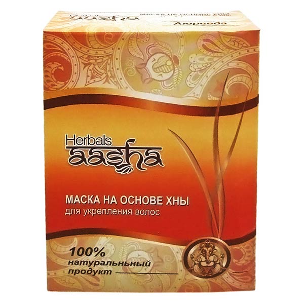 Рецепт - Маска для укрепления волос на основе Хны Aasha Herbals