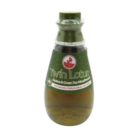 Ополаскиватель для полости рта растительный (mouthwash) Гуава и Зеленый чай Twin Lotus | Твин Лотус 330мл-1