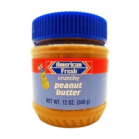 Арахисовая паста с дробленым орехом (peanut butter) American Fresh | Американ Фреш 340г-1
