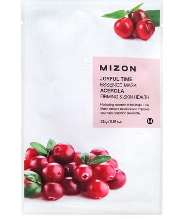 Тканевая маска для лица с экстрактом барбадосской вишни (Joyful time essence mask acerola) Mizon | Мизон 23г-1