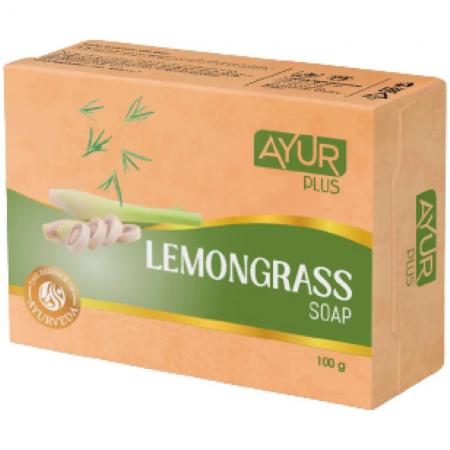 Мыло лемонграсс Аюр Плюс | AYUR PLUS Lemongrass soap 100g