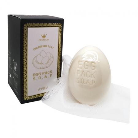 Мыло-маска для лица с яичным белком (face soap) A'Pieu | Апью 75г-1