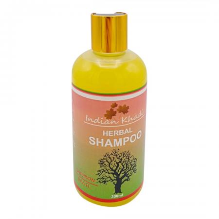 Шампунь для роста волос с шафраном и базиликом (shampoo) Indian Khadi | Индиан Кади 300мл-1