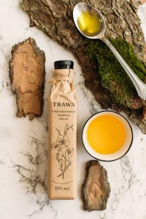 Сыродавленное масло льняное (linseed oil) TRAWA | ТРАВА 250мл-2