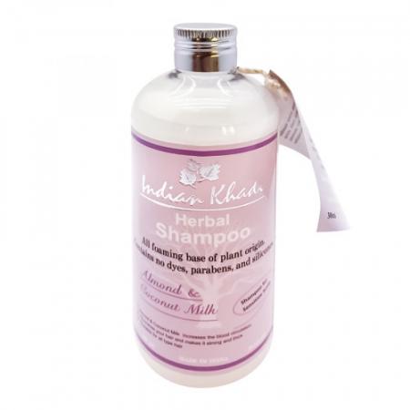 Шампунь для чувствительной кожи головы с миндалем и кокосовым молоком (shampoo) Indian Khadi | Индиан Кади 300мл-2