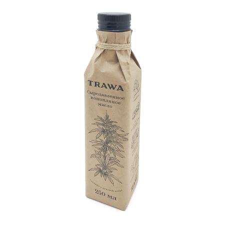 Сыродавленное масло конопляное (hemp oil) TRAWA | ТРАВА 250мл-1