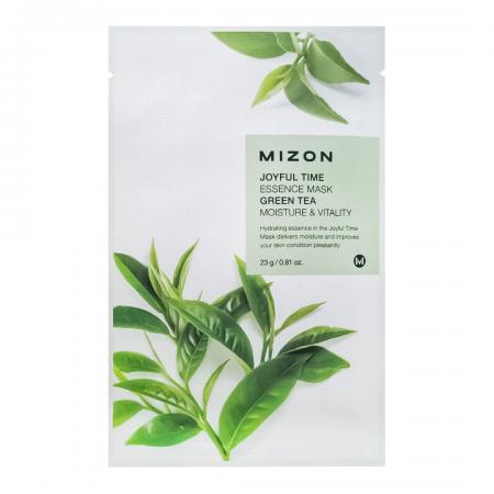 Тканевая маска для лица с экстрактом зелёного чая (Joyful time essence mask green tea) Mizon | Мизон 23г-1