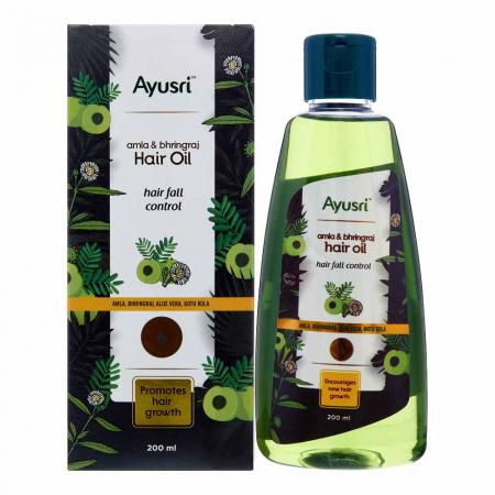Масло для волос Амла Бринградж (Herbal Hair Oil Amla&Bhringraj) Ayusri | Аюсри 200 мл-1