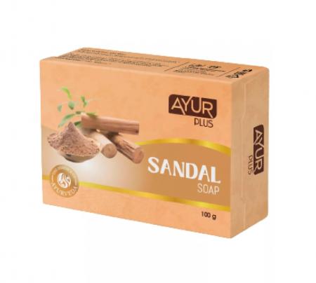 Мыло сандал  Аюр Плюс |  AYUR PLUS Sandal soap 100g