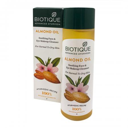 Масло для снятия макияжа Био миндаль (makeup remover oil) Biotique | Биотик 120мл-1
