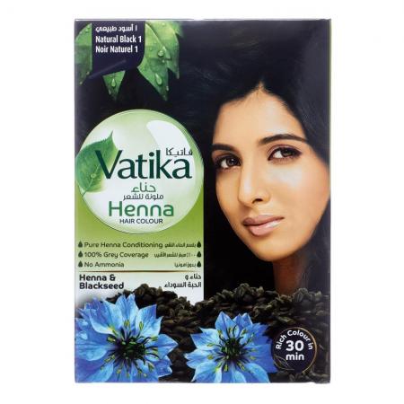 Henna Vatika Black Хна для волос (Чёрная)-1