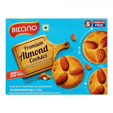 Печенье с миндалем COOKIES ALMOND Bikano | Бикано 200г-1